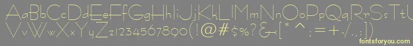 Bernhardfashion Font – Yellow Fonts on Gray Background