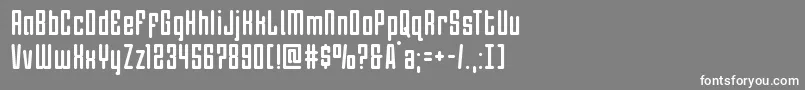 Darklightercond Font – White Fonts on Gray Background