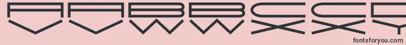 JmhExtraWide Font – Black Fonts on Pink Background