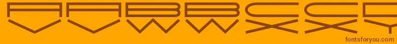 JmhExtraWide Font – Brown Fonts on Orange Background