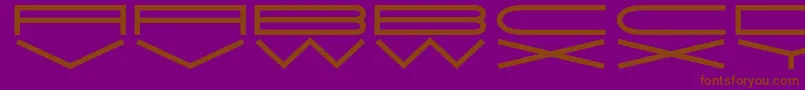 JmhExtraWide Font – Brown Fonts on Purple Background