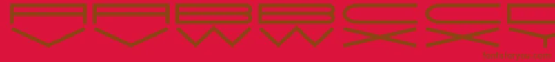 JmhExtraWide Font – Brown Fonts on Red Background