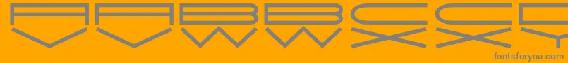 JmhExtraWide Font – Gray Fonts on Orange Background