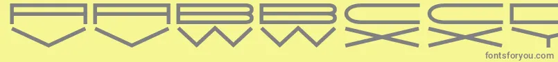 JmhExtraWide Font – Gray Fonts on Yellow Background