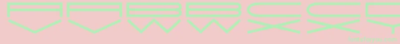 JmhExtraWide Font – Green Fonts on Pink Background