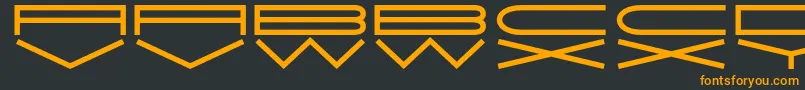 JmhExtraWide Font – Orange Fonts on Black Background