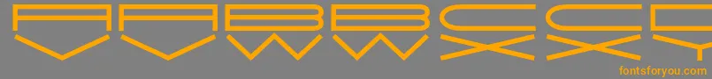 JmhExtraWide Font – Orange Fonts on Gray Background