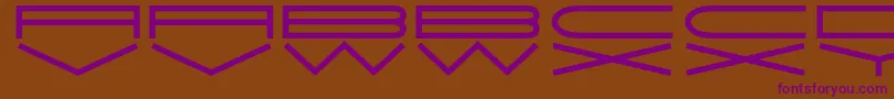 JmhExtraWide Font – Purple Fonts on Brown Background