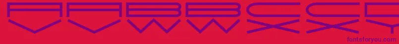 Fonte JmhExtraWide – fontes roxas em um fundo vermelho