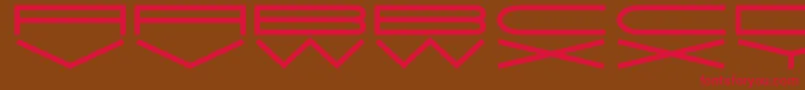 JmhExtraWide Font – Red Fonts on Brown Background