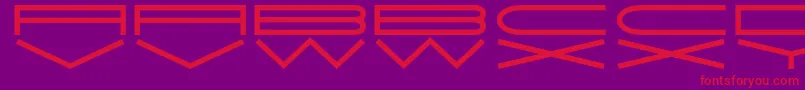JmhExtraWide Font – Red Fonts on Purple Background