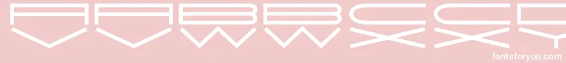 JmhExtraWide Font – White Fonts on Pink Background