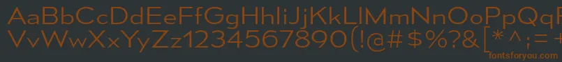 MesmerizeSeLt-fontti – ruskeat fontit mustalla taustalla