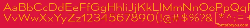 MesmerizeSeLt Font – Orange Fonts on Red Background