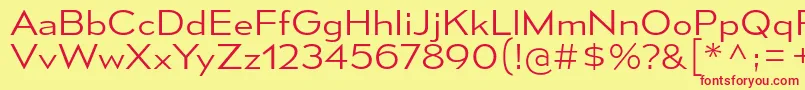 MesmerizeSeLt Font – Red Fonts on Yellow Background