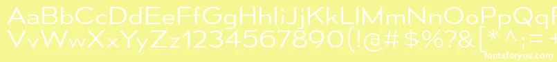 MesmerizeSeLt Font – White Fonts on Yellow Background