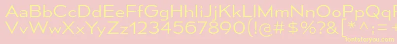 MesmerizeSeLt Font – Yellow Fonts on Pink Background