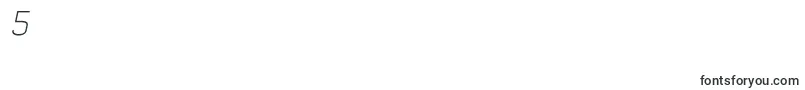 QuizmaLightItalicDemo Font – Fonts for Digit 5