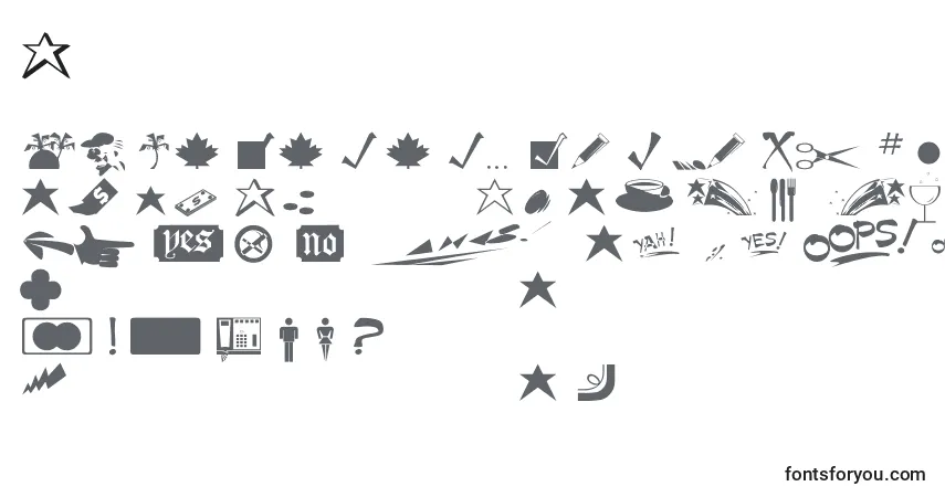 Czcionka MinipicsNormal – alfabet, cyfry, specjalne znaki