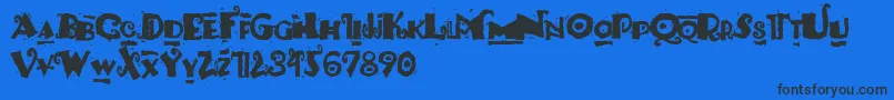 PaulsSouthPacific Font – Black Fonts on Blue Background