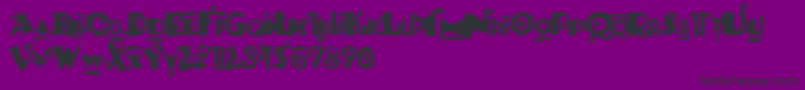 PaulsSouthPacific Font – Black Fonts on Purple Background