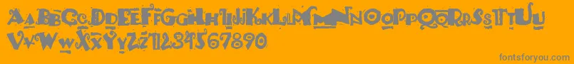 PaulsSouthPacific Font – Gray Fonts on Orange Background