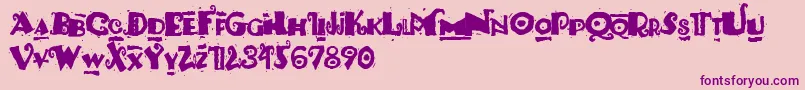 PaulsSouthPacific Font – Purple Fonts on Pink Background