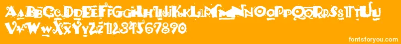 PaulsSouthPacific Font – White Fonts on Orange Background