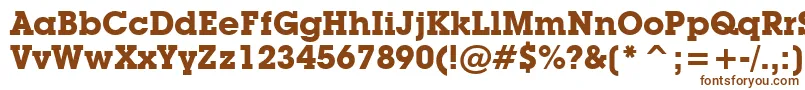 LubalinGraphBoldBt Font – Brown Fonts on White Background