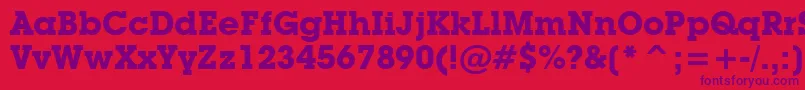 Шрифт LubalinGraphBoldBt – фиолетовые шрифты на красном фоне