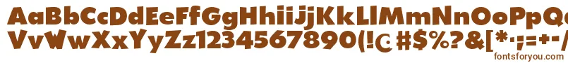 WalibiHolland-fontti – ruskeat fontit