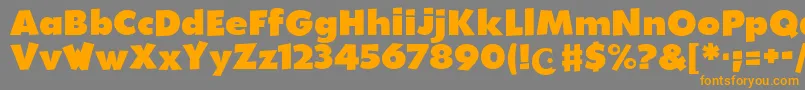 WalibiHolland Font – Orange Fonts on Gray Background