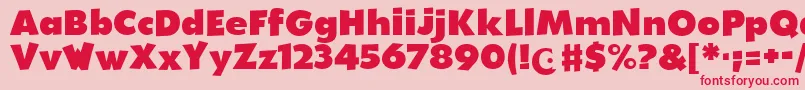 WalibiHolland Font – Red Fonts on Pink Background