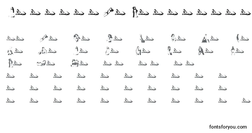 Schriftart ModelosByUltrasonicmen – Alphabet, Zahlen, spezielle Symbole