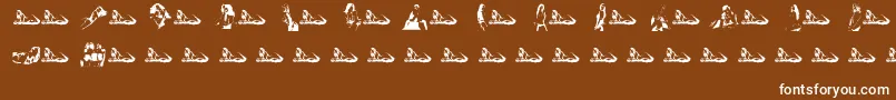 ModelosByUltrasonicmen Font – White Fonts on Brown Background