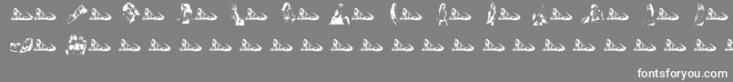 ModelosByUltrasonicmen Font – White Fonts on Gray Background