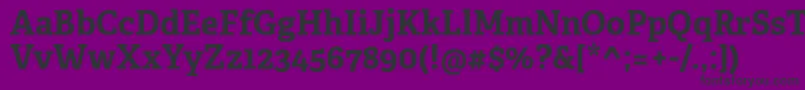 フォントAdelleCyrillicBold – 紫の背景に黒い文字