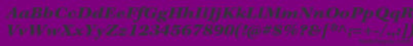 KeplerstdBoldextitcapt Font – Black Fonts on Purple Background