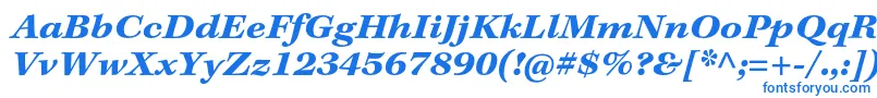 KeplerstdBoldextitcapt Font – Blue Fonts on White Background