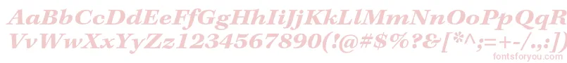 KeplerstdBoldextitcapt Font – Pink Fonts on White Background