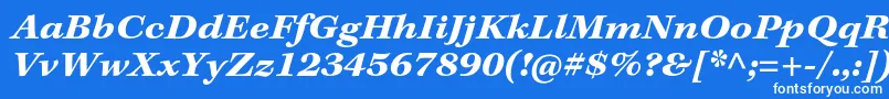 KeplerstdBoldextitcapt Font – White Fonts on Blue Background