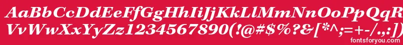 KeplerstdBoldextitcapt Font – White Fonts on Red Background