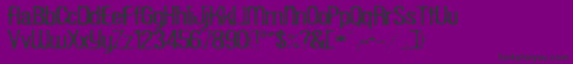 ScaberousRegular Font – Black Fonts on Purple Background