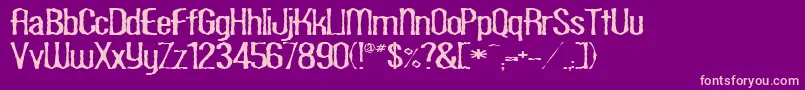 ScaberousRegular Font – Pink Fonts on Purple Background