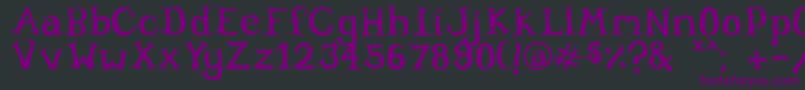 Willowheart Font – Purple Fonts on Black Background