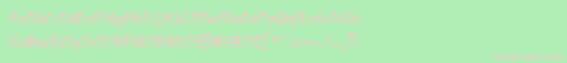 fuente RagingredlotusbbItal – Fuentes Rosadas Sobre Fondo Verde