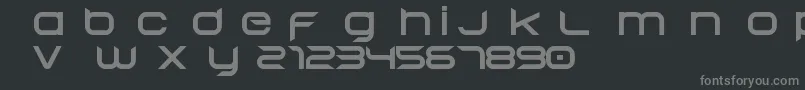 フォントBegokV152015Free – 黒い背景に灰色の文字