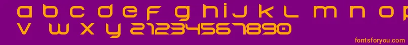 BegokV152015Free Font – Orange Fonts on Purple Background