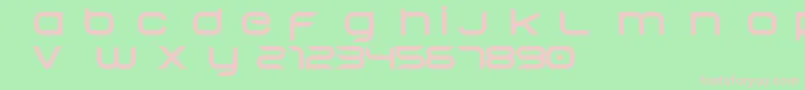 フォントBegokV152015Free – 緑の背景にピンクのフォント
