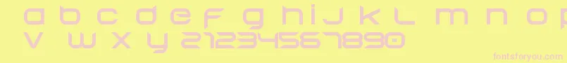 Шрифт BegokV152015Free – розовые шрифты на жёлтом фоне